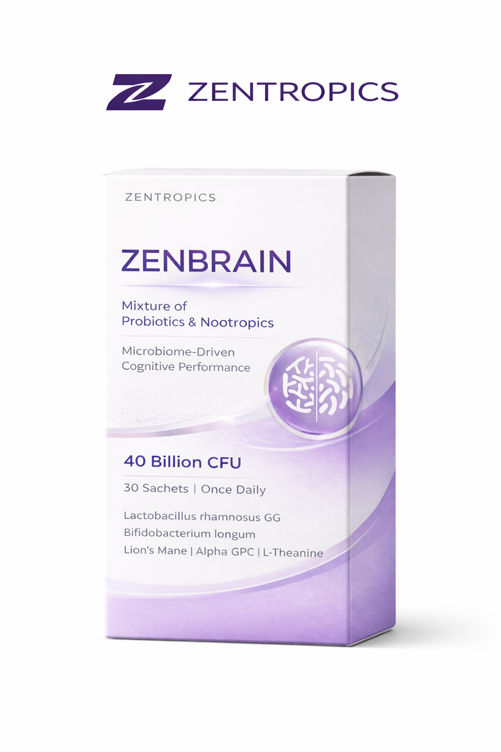 ZenBrain on white background